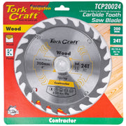 Tork Craft | Saw Blade TCT 200X24T 30/1/20/16mm Contractor-Toolcraft