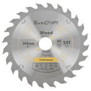 Tork Craft | Saw Blade TCT 200X24T 30/1/20/16mm Contractor-Toolcraft