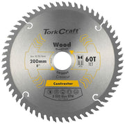 Tork Craft | Saw Blade TCT 200X60T 30/20/16mm Contractor-Toolcraft