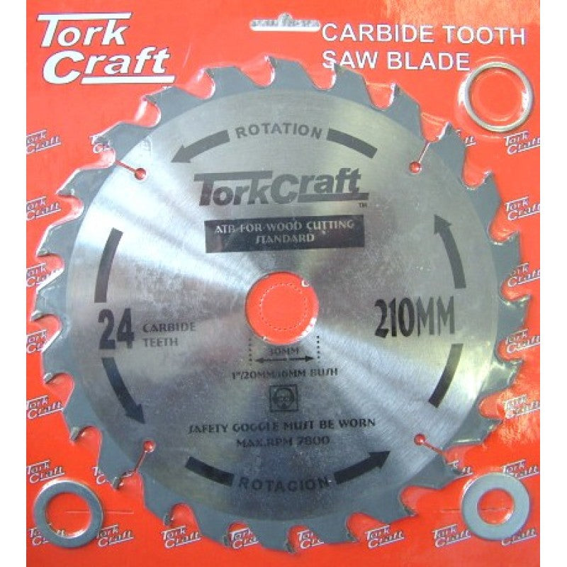 Tork Craft | Saw Blade TCT 210X24T 16mm General Purpose-Toolcraft