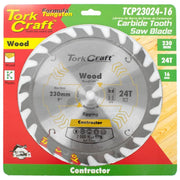 Tork Craft | Saw Blade TCT 230X24T 16mm Contractor-Toolcraft