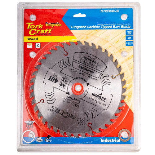 Tork Craft | Saw Blade TCT 230X40T 30/25,4/20mm ATB Positive Professional Industrial-Toolcraft