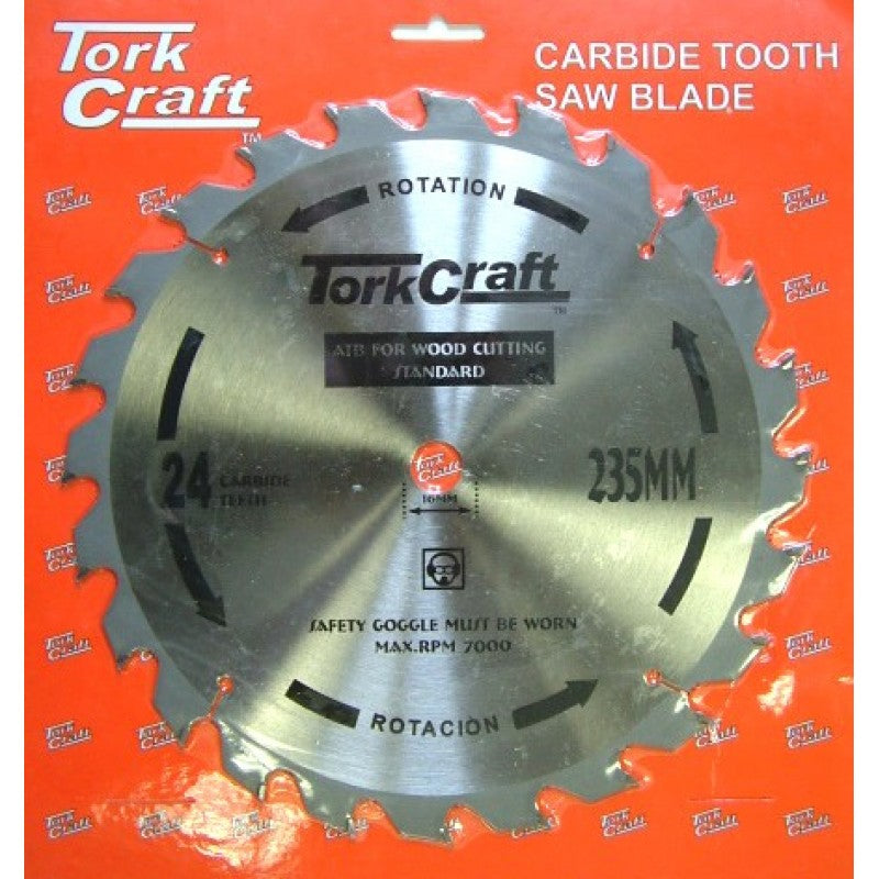 Tork Craft | Saw Blade TCT 235X24T 16mm General Purpose Rip-Toolcraft