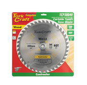Tork Craft | Saw Blade TCT 300X40T 30/25,4/20/16mm Contractor Wood-Toolcraft