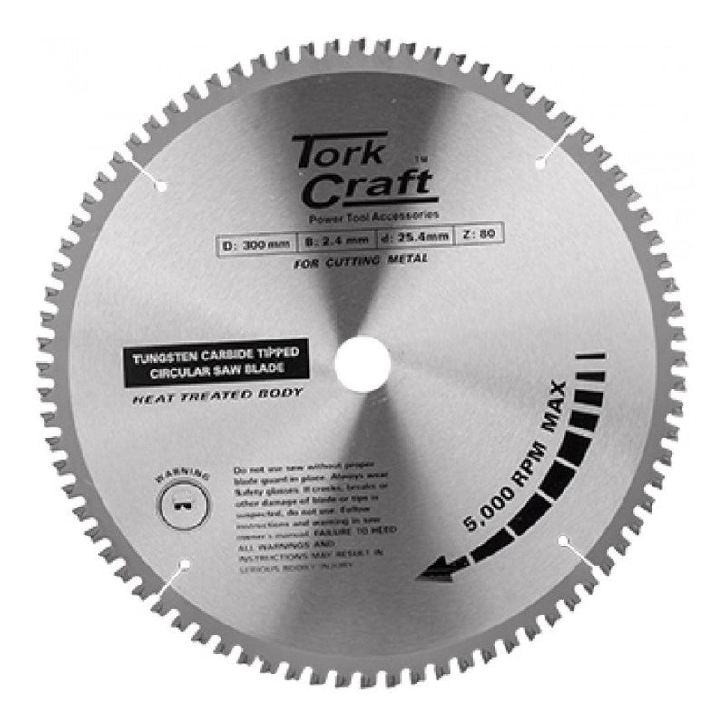 Tork Craft | Saw Blade TCT 300X80T 25,4/20mm Steel Cutting-Toolcraft