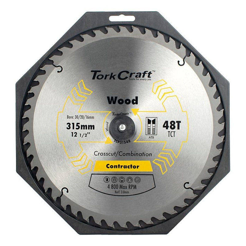 Tork Craft | Saw Blade TCT 315X48T 30mm Contractor-Toolcraft