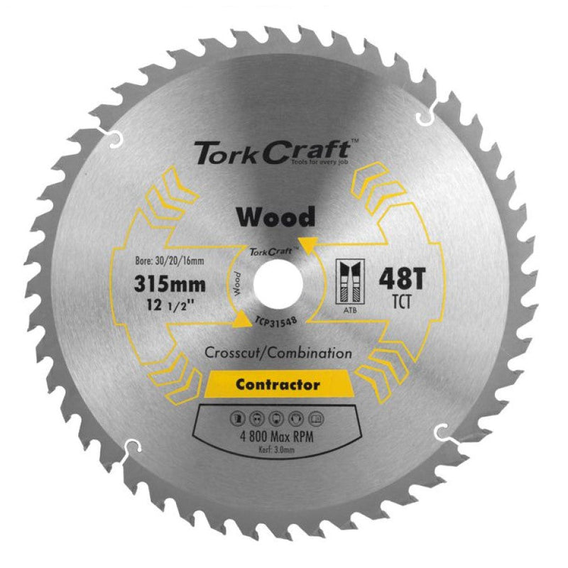 Tork Craft | Saw Blade TCT 315X48T 30mm Contractor-Toolcraft