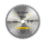 Tork Craft | Saw Blade TCT 315X60T 30/25,4/20/16mm Contractor Wood-Toolcraft