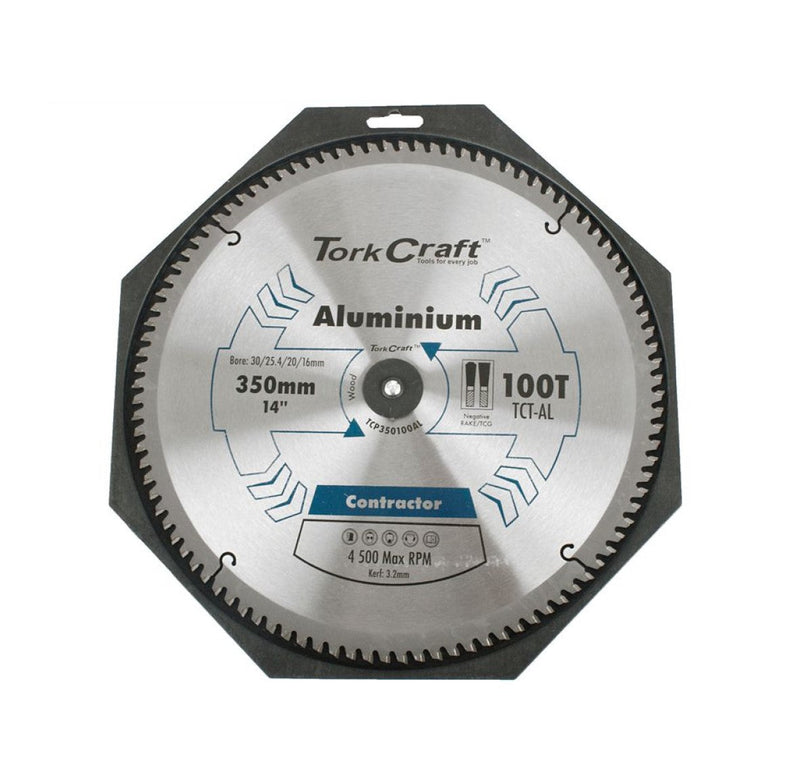 Tork Craft | Saw Blade TCT 350X100T TCG 30/25,4/20/16mm Aluminium Contractor-Toolcraft
