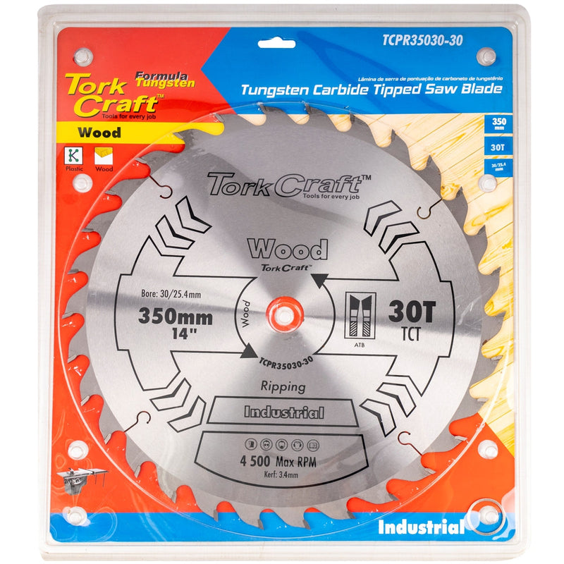 Tork Craft | Saw Blade TCT 350X30T 30/25,4mm Professional Industrial-Toolcraft
