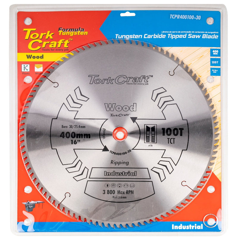 Tork Craft | Saw Blade TCT 400X100T 30/25,4mm Professional Industrial-Toolcraft