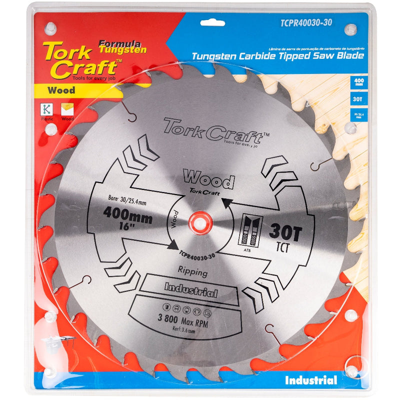 Tork Craft | Saw Blade TCT 400X30T 30/25,4mm Professional Industrial-Toolcraft