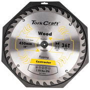 Tork Craft | Saw Blade TCT 450X36T 30/25,4mm Contractor-Toolcraft