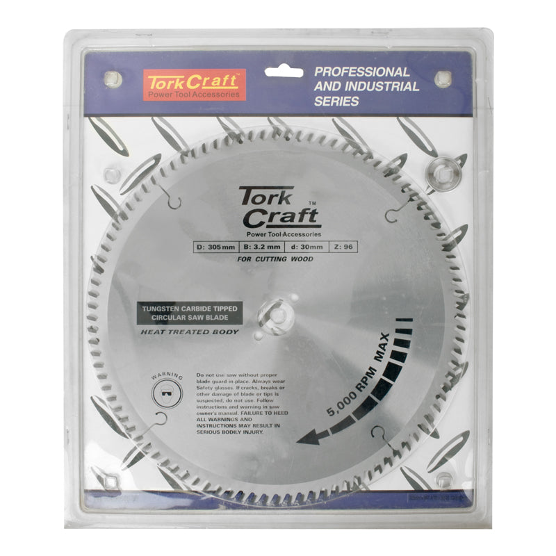 Tork Craft | Saw Blade TCT Euro Tip 305X96T 30/25,4/20/16mm Professional-Toolcraft
