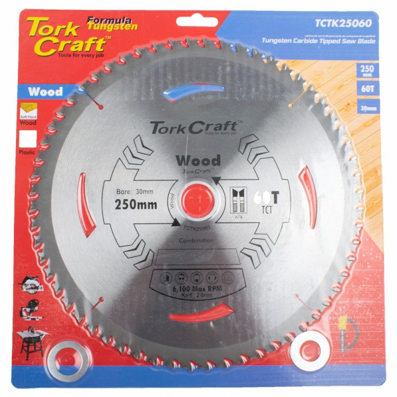 Tork Craft | Saw Blade Thin Kerf 250X60T 30/16mm-Toolcraft