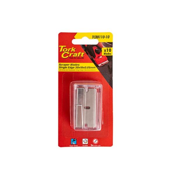 Tork Craft | Scraper Blades Single Edge 39 X 19 X 0.25mm SK5-Toolcraft