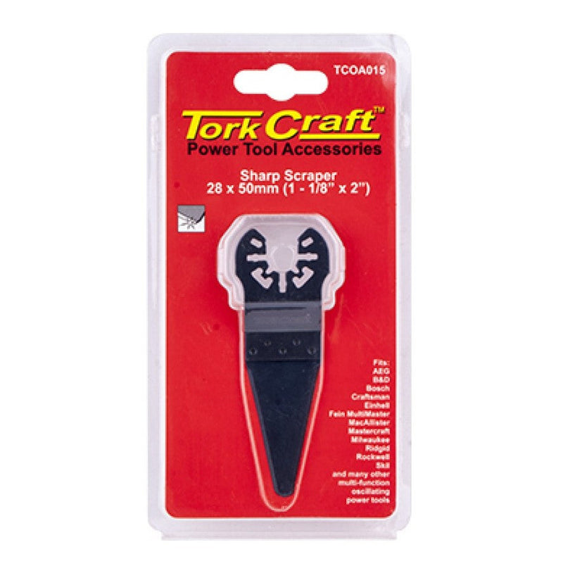 Tork Craft | Scraper Quick Change Sharp 28X50mm (1-1/8"X2")-Toolcraft