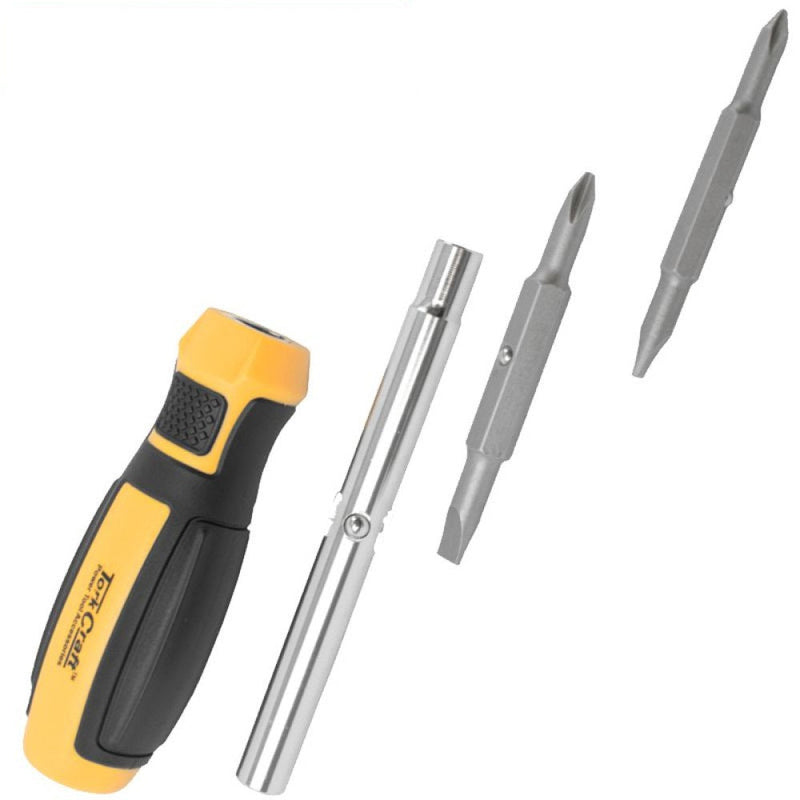 Tork Craft | Screwdriver 6 in 1 & 5m Measuring Tape-Toolcraft