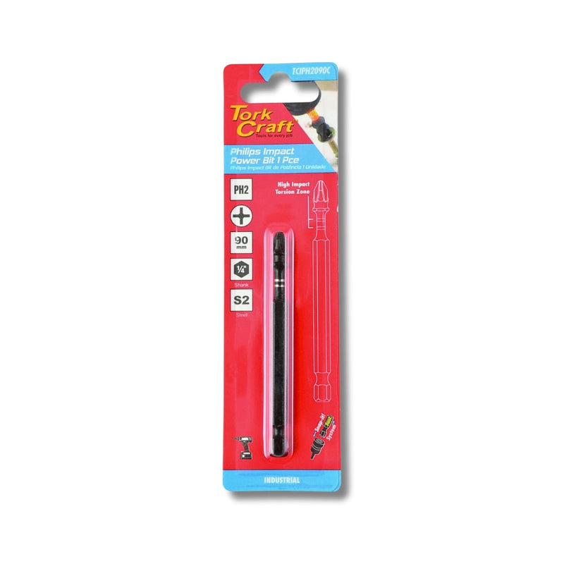 Tork Craft | Screwdriver Bit Power Impact PH2 X 90mm-Toolcraft