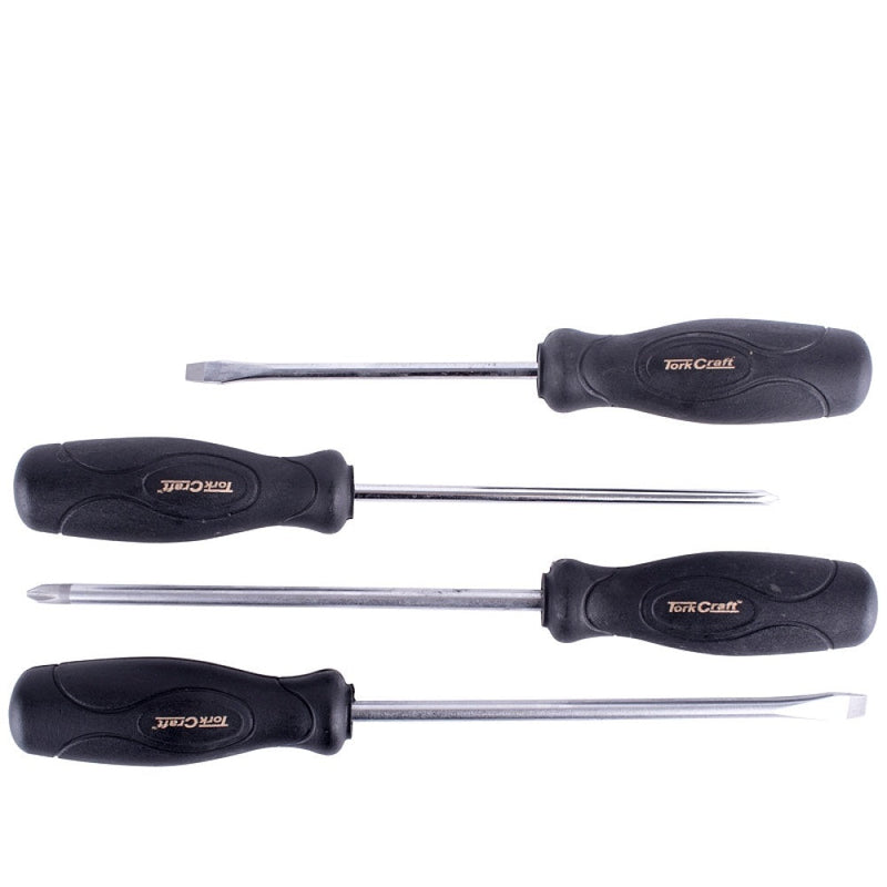 Tork Craft | Screwdriver Set Black Handle 4Pc-Toolcraft