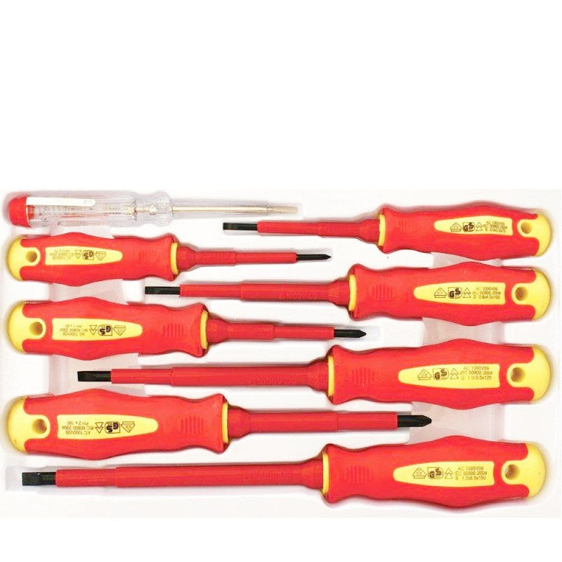 Tork Craft | Screwdriver & Tester Set Electricians Insulated VDE 8Pc-Toolcraft