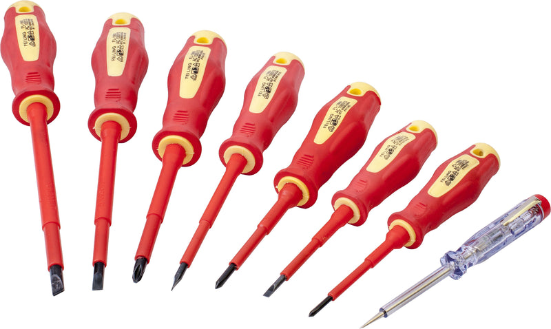 Tork Craft | Screwdriver & Tester Set Electricians Insulated VDE 8Pc-Toolcraft