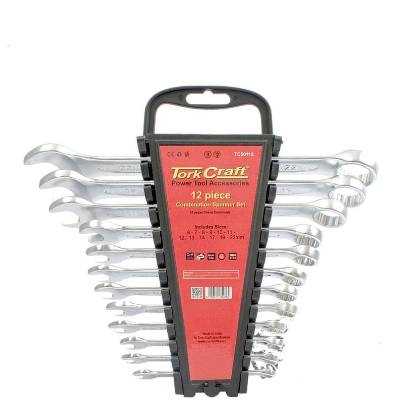 Tork Craft | Spanner Combination Set 6-22mm 12Pc-Toolcraft