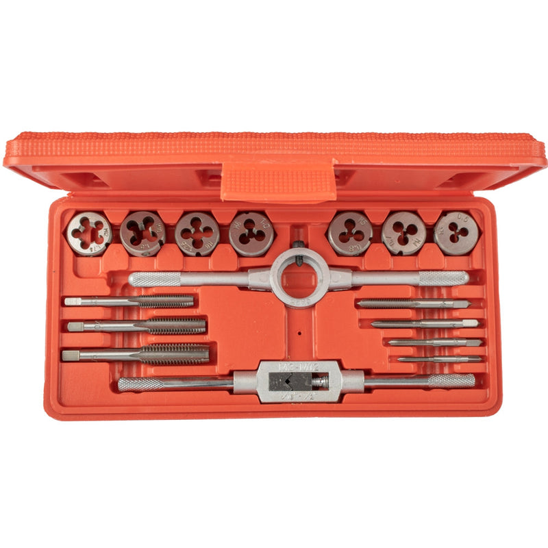 Tork Craft | Tap & Die Set Carbon Steel 16Pc-Toolcraft