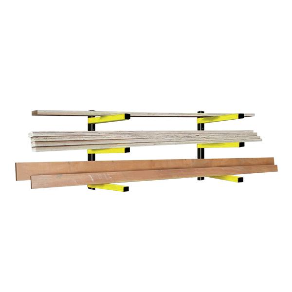 Tork Craft | Wood Rack 3 Level Storage Steel Wall Mount - Toolcraft
