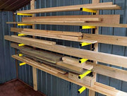 Tork Craft | Wood Rack, 6 Level Storage Steel Wall Mount - Toolcraft