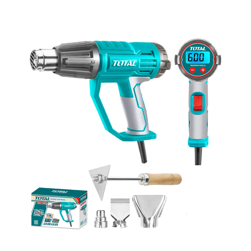 TOTAL | Heat Gun with LCD - 2000W TB20056-Toolcraft