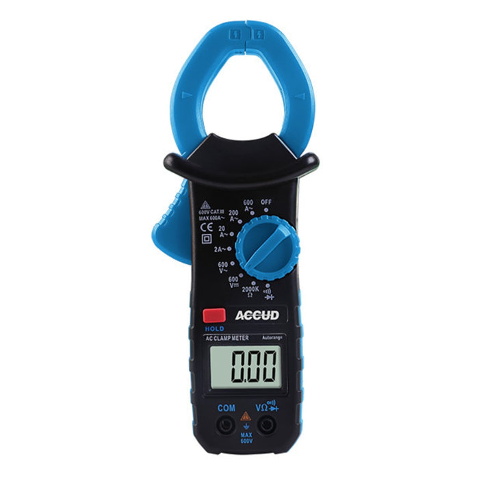 Accud | Digital Ac/Dc Clamp Meter 2X Aaa Bat. 600Amp 600V