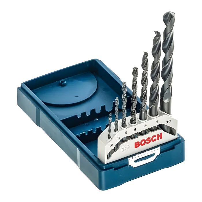 Bosch | 7pc Mini-x-blue Line Metal Drill Bit Set (HSS-R, 2-10mm)