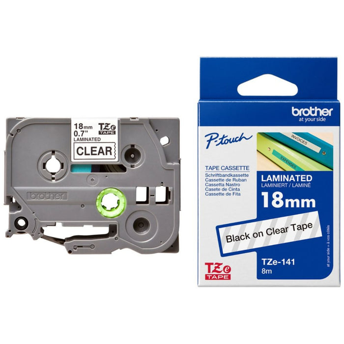 Brother | Tape 18mm TZe141 Black on Clear