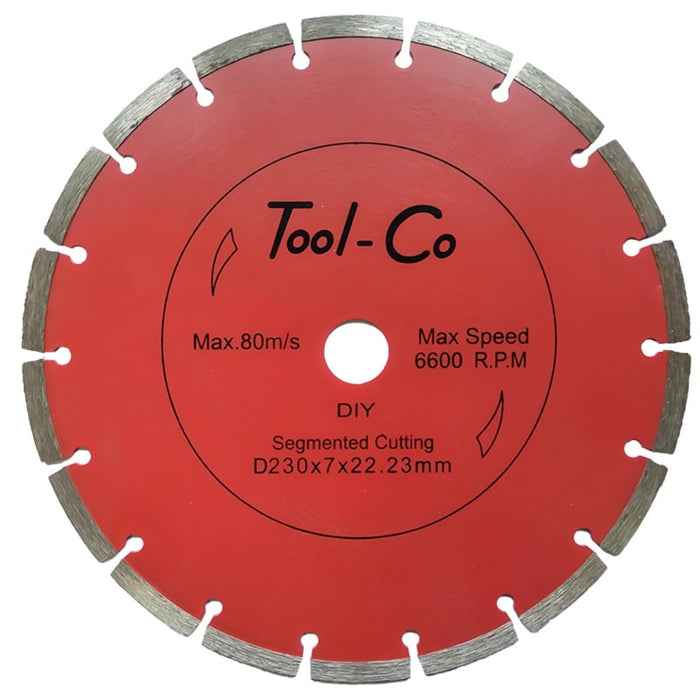Tool-co | Segmented TC Red 230 X 22.23mm