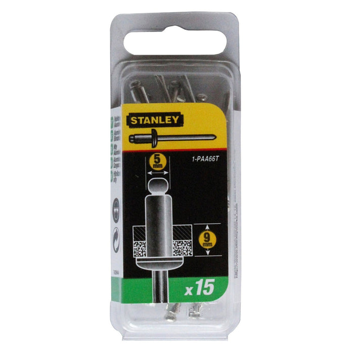 Stanley | Aluminium Rivets 5mm x 9mm (15 Pack)