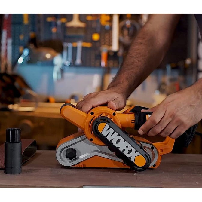 WORX | Belt Sander 950W 76 X 533mm Dust Extraction 2Pc Belt-Toolcraft