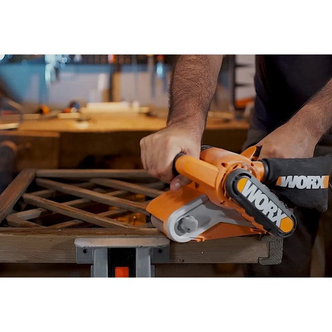 WORX | Belt Sander 950W 76 X 533mm Dust Extraction 2Pc Belt