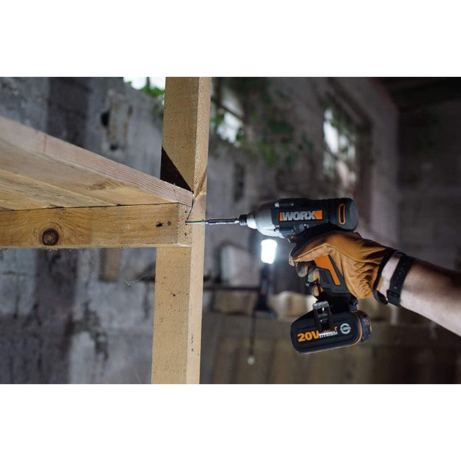 WORX | Drill Driver Combo 20V WX101.9 & WX291.9 2 X 2,0Ah Batteries & Std Charger-Toolcraft