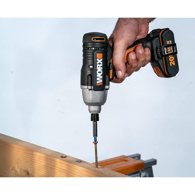 WORX | Drill Driver Combo 20V WX101.9 & WX291.9 2 X 2,0Ah Batteries & Std Charger-Toolcraft
