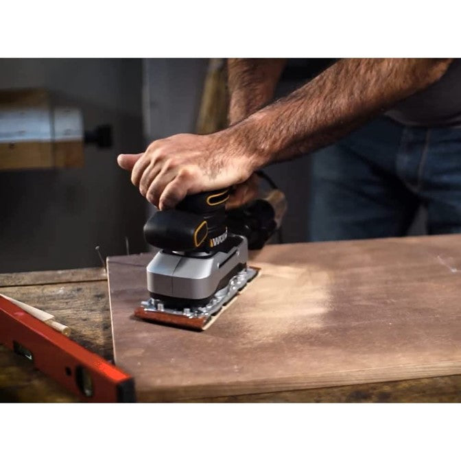 WORX | Finishing Sander 270W Incl. 9Pc Sanding Sheets Hook & Loop-Toolcraft