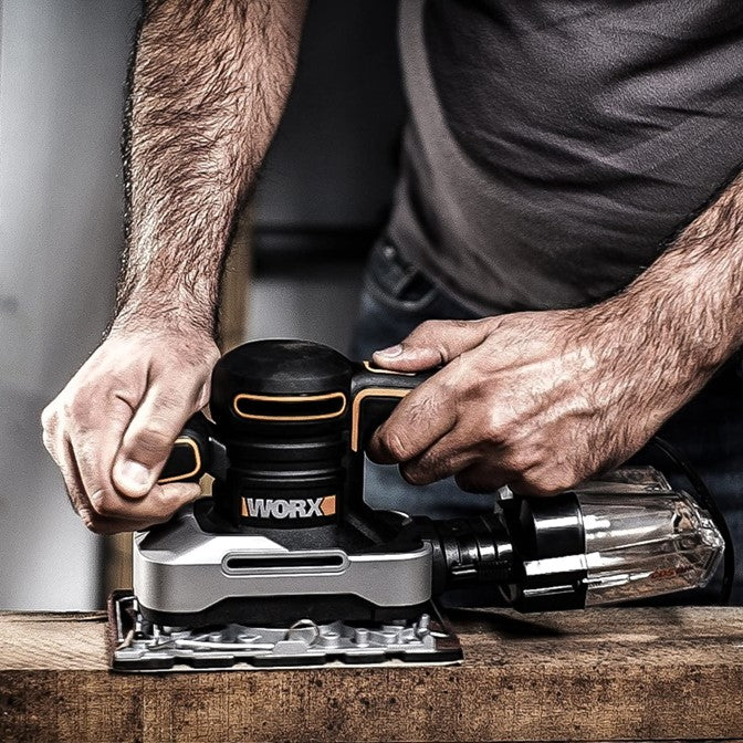 WORX | Finishing Sander 270W Incl. 9Pc Sanding Sheets Hook & Loop