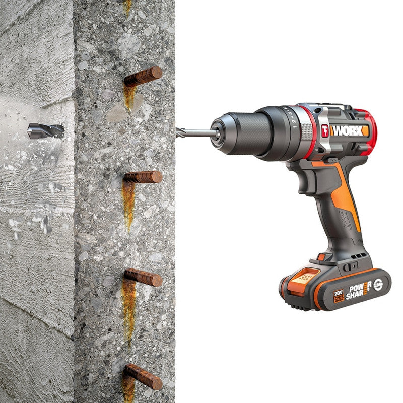 Worx | WX354 20V Slammer Active Hammer Drill - Toolcraft