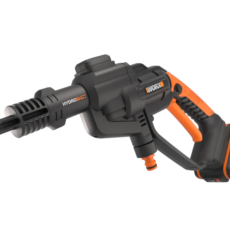 WORX | Hydroshot Kit 20V 24 bar Cordless Pressure Cleaner with 4 Accessories, Battery & Charger-Toolcraft