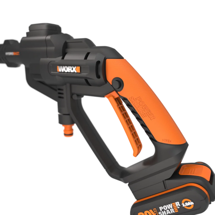 WORX | Hydroshot Kit 20V 24 bar Cordless Pressure Cleaner with 4 Accessories, Battery & Charger