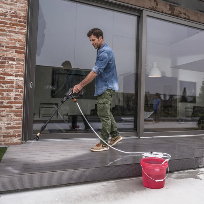 WORX | Hydroshot Kit 20V 24 bar Cordless Pressure Cleaner with 4 Accessories, Battery & Charger