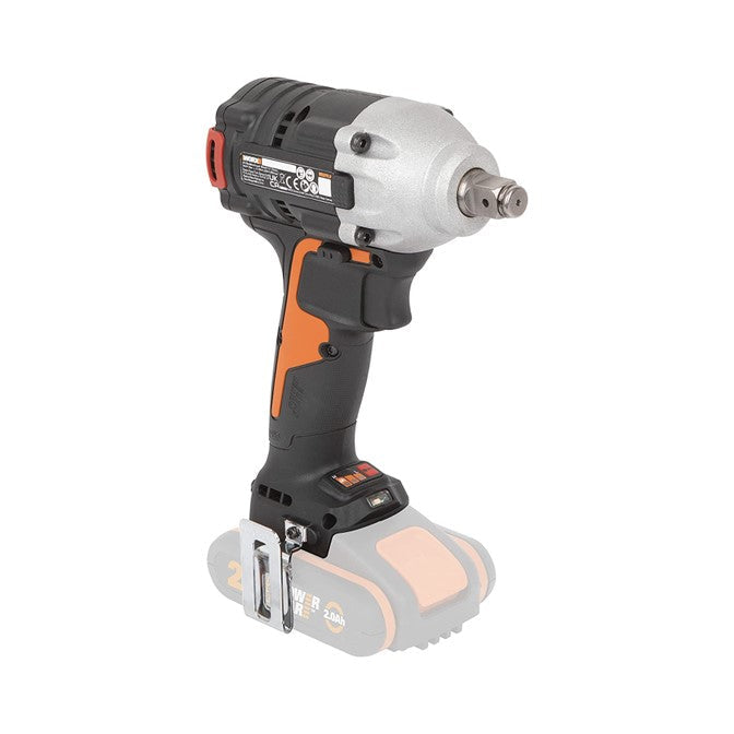 WORX | Impact Wrench 20V BrushLess 1/2" 300Nm-Toolcraft