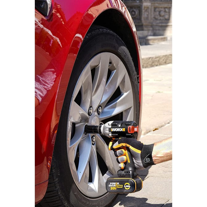 WORX | Impact Wrench 20V BrushLess 1/2" 300Nm-Toolcraft
