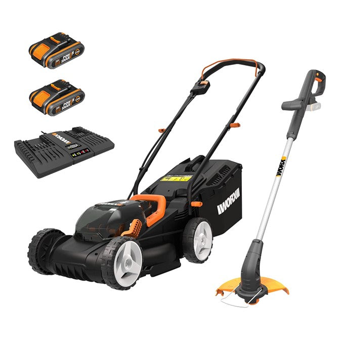 WORX | Lawnmower & Weed Eater Combo 20V/40V Kit