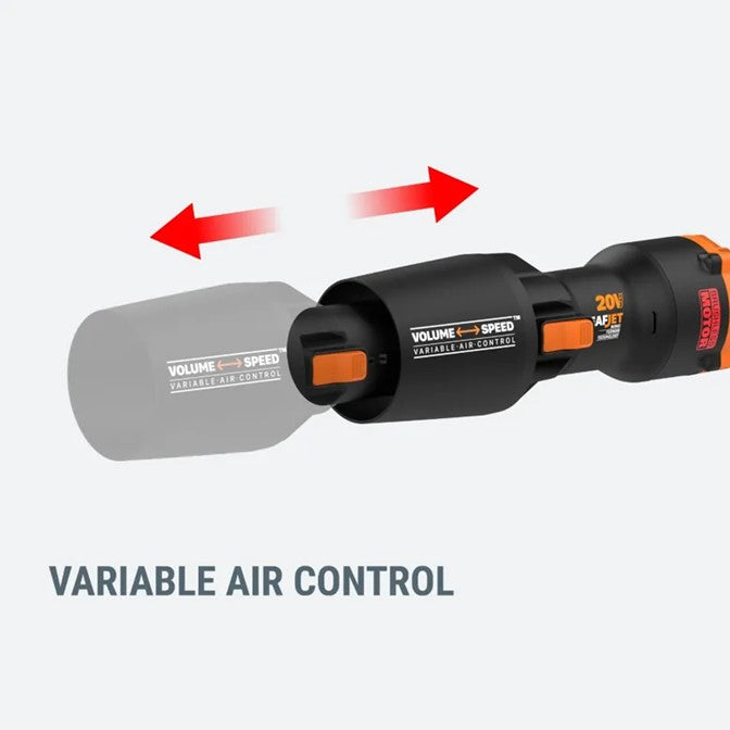 Worx | Leafjet™ Compact Leaf Blower Cordless 20V Powershare® 20V - (Battery Excluded)-Toolcraft